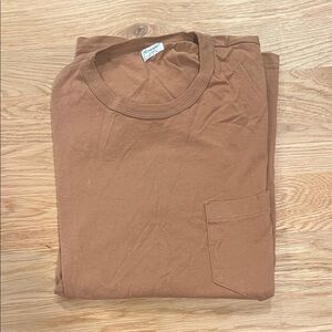 Casual Tan Short Sleeve Tee